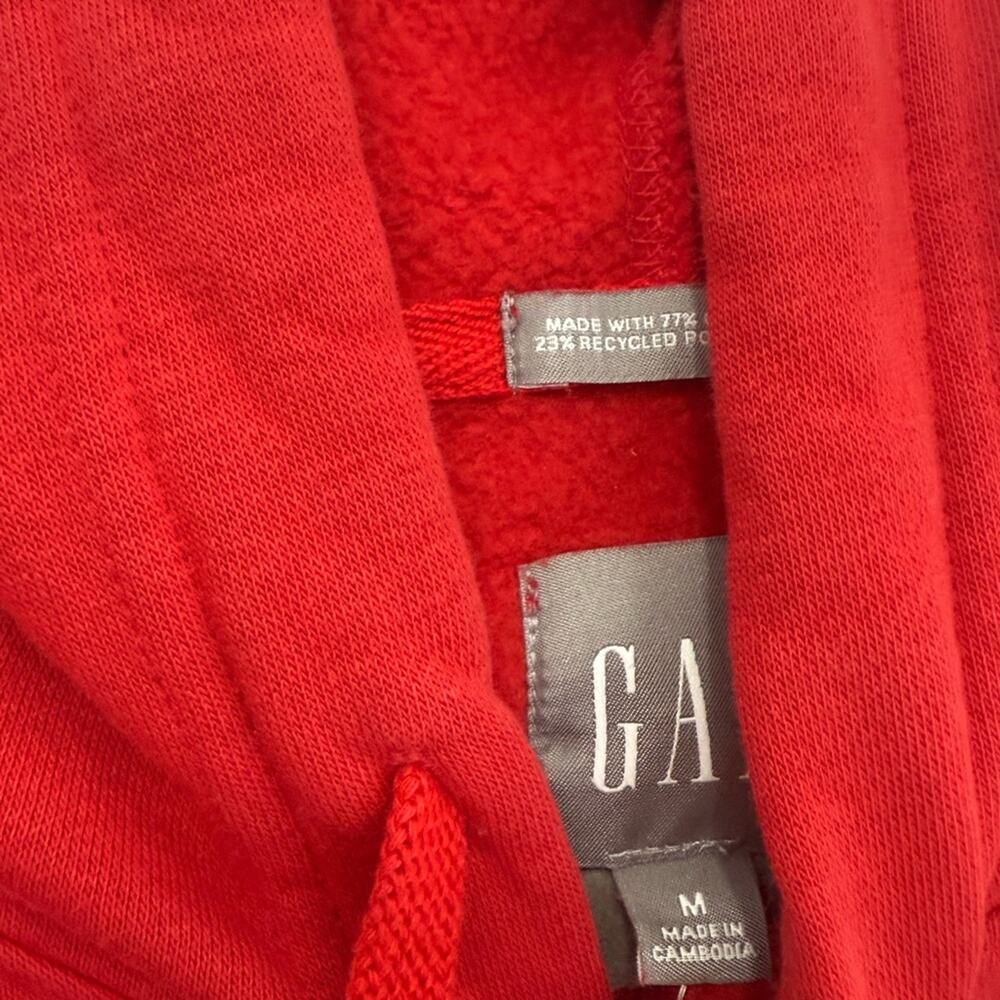 GAP Men's Hoodie Sweater Red NWOT Medium - Picture 5 of 6